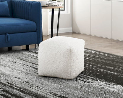 Homelegance  - Easley Pouf (no Wooden Frame) in Off-White - P31011  view 3