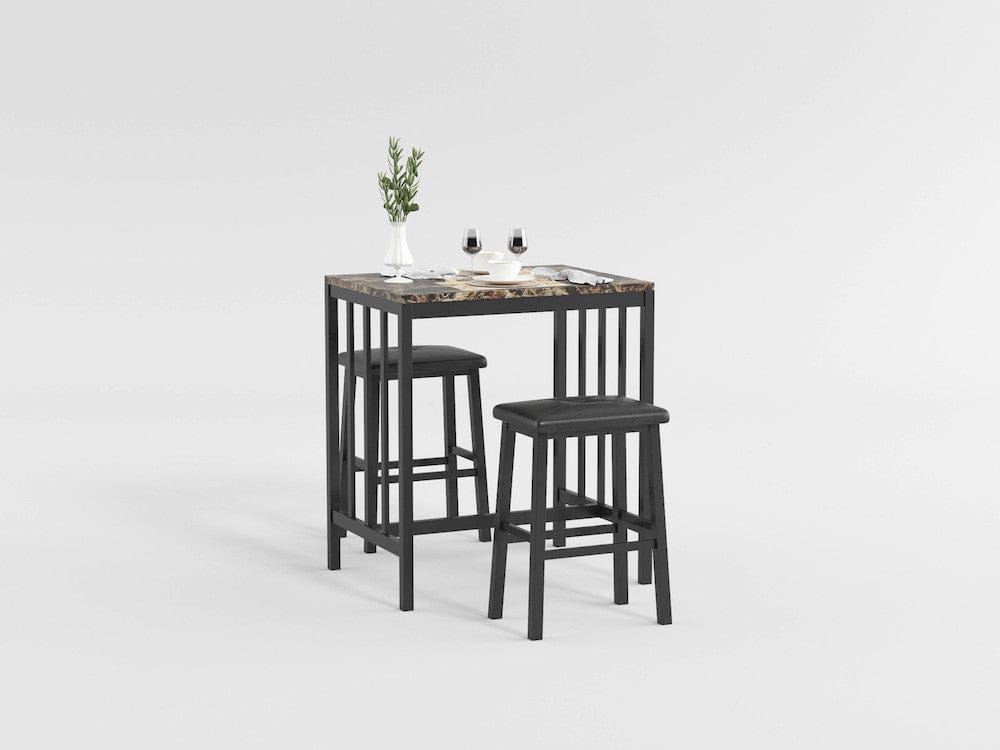 Homelegance  - Edgar 3-Piece Pack Counter Height Set in Dark brown - 5106BK  view 4