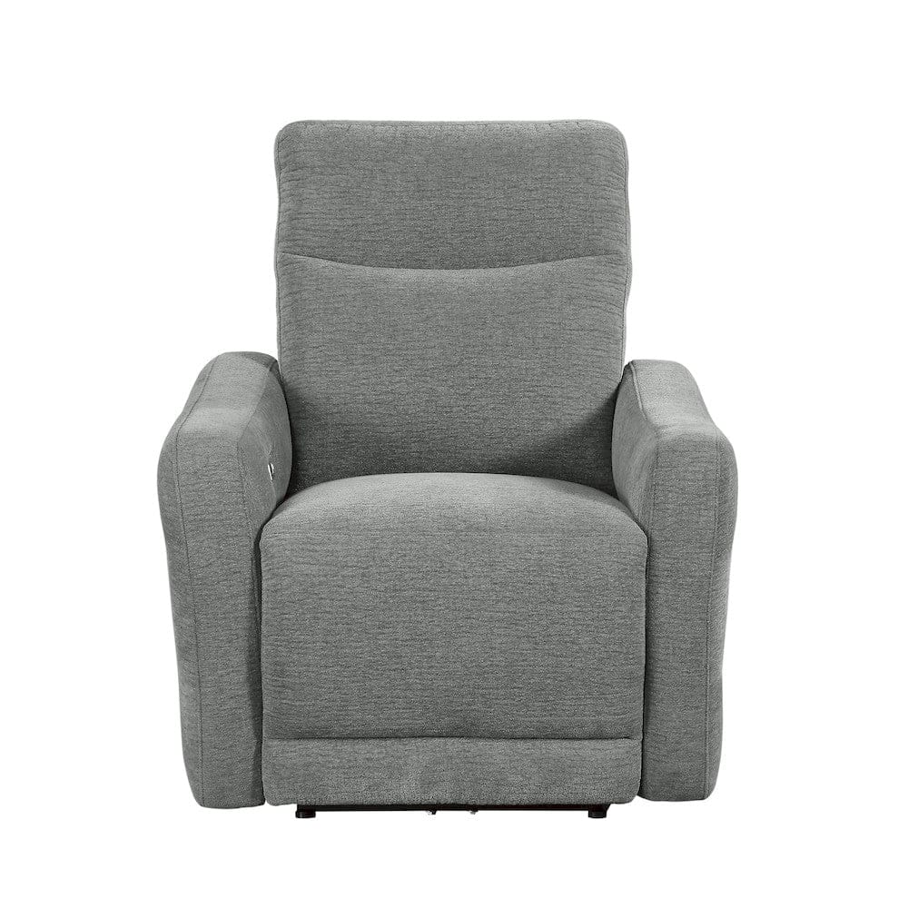 Homelegance  - Edition Power Lay Flat Reclining Chair W/ Power Headrest and USB Port in Dove gray - 9804DV-1PWH  view 5