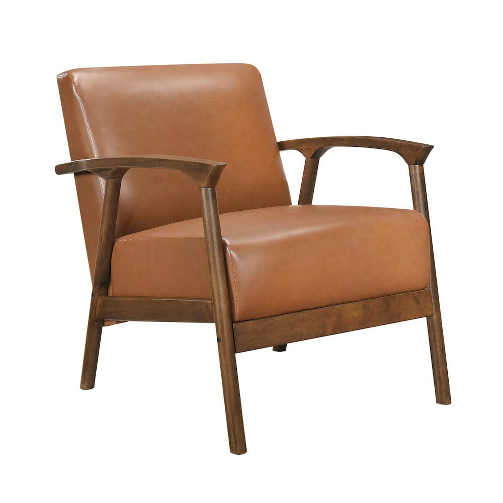 Homelegance  - Eli Accent Chair in Brown - 1060BRW-1  view 1