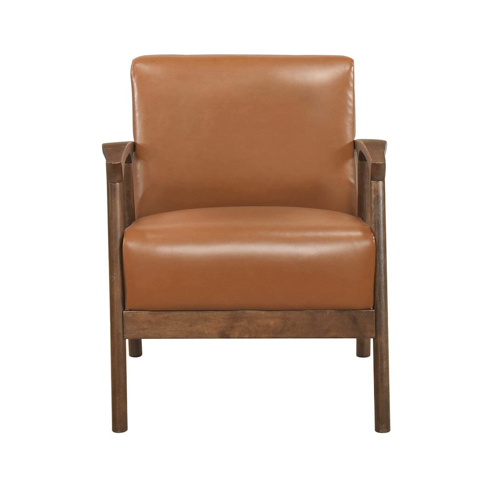 Homelegance  - Eli Accent Chair in Brown - 1060BRW-1  view 3