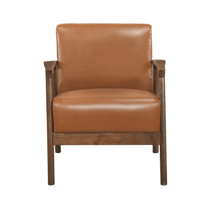 Homelegance  - Eli Accent Chair in Brown - 1060BRW-1  view 3