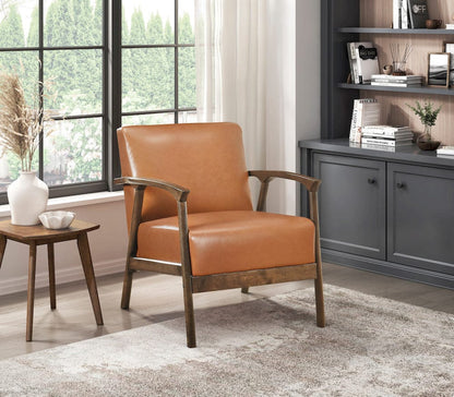 Homelegance  - Eli Accent Chair in Brown - 1060BRW-1  view 9