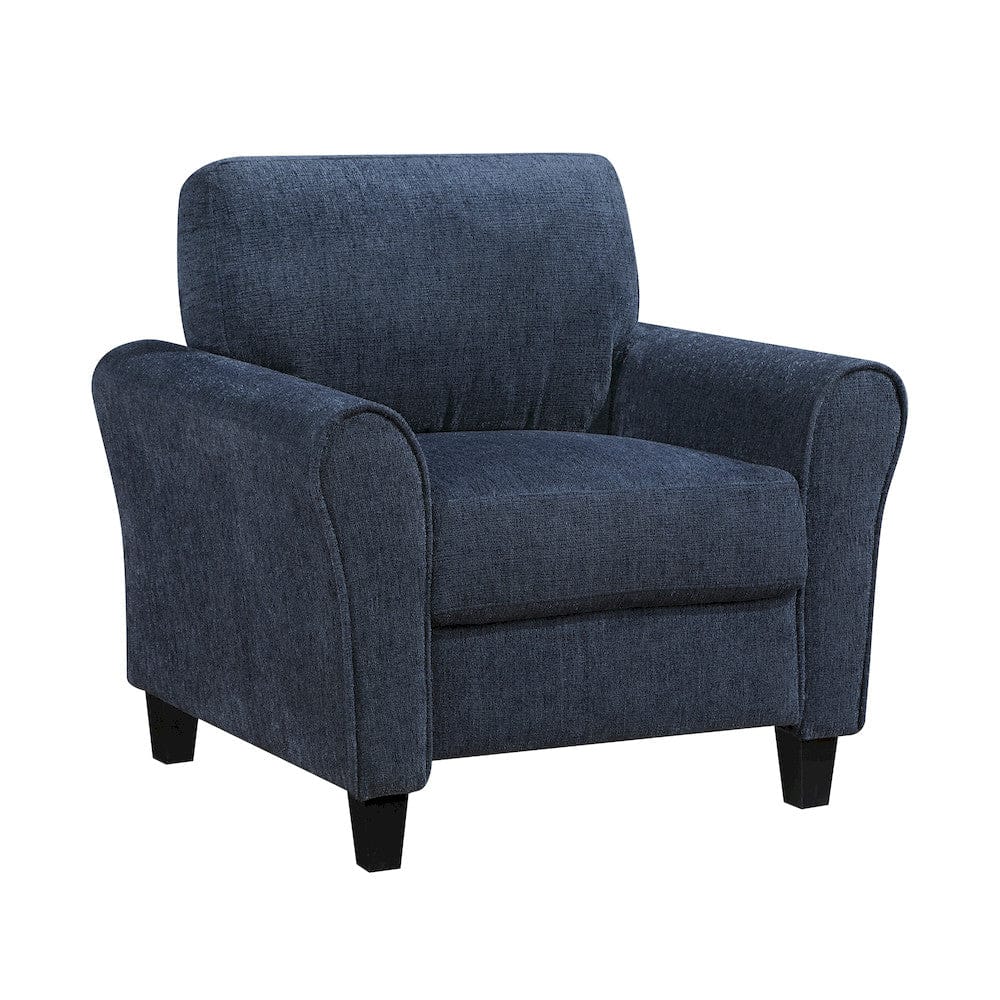 Homelegance  - Ellery Chair in Blue - 9209NFNV-1  view 2