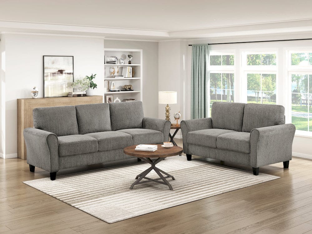 Homelegance  - Ellery Love Seat in Brown - 9209NFPT-2  view 5