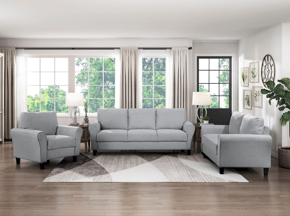 Homelegance  - Ellery Sofa in Dark Gray - 9209DG-3  view 3