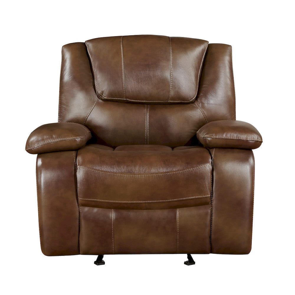 Homelegance  - Ellicott Glider Reclining Chair in Brown - 9639BR-1  view 1