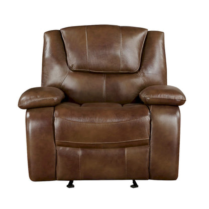 Homelegance  - Ellicott Glider Reclining Chair in Brown - 9639BR-1  view 1