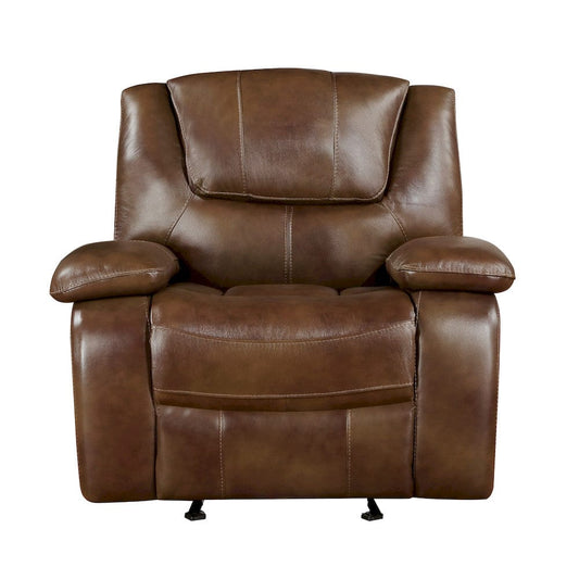Homelegance  - Ellicott Glider Reclining Chair in Brown - 9639BR-1  view 1