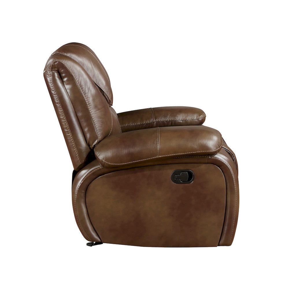 Homelegance  - Ellicott Glider Reclining Chair in Brown - 9639BR-1  view 3