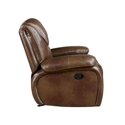 Homelegance  - Ellicott Glider Reclining Chair in Brown - 9639BR-1  view 3