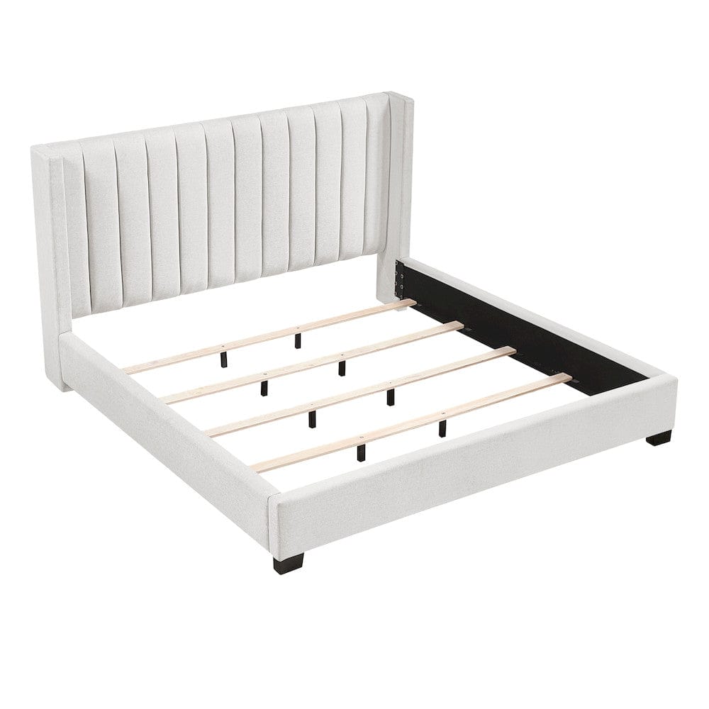 Homelegance  - Emerson Eastern King Bed in a Box in Beige - 2399K-1EK  view 7