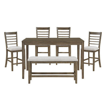 Homelegance  - Emilia 6-Piece Pack Counter Height Set in Gray - 5987-36  view 1