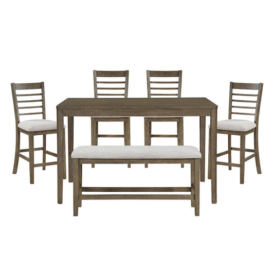 Homelegance  - Emilia 6-Piece Pack Counter Height Set in Gray - 5987-36  view 1