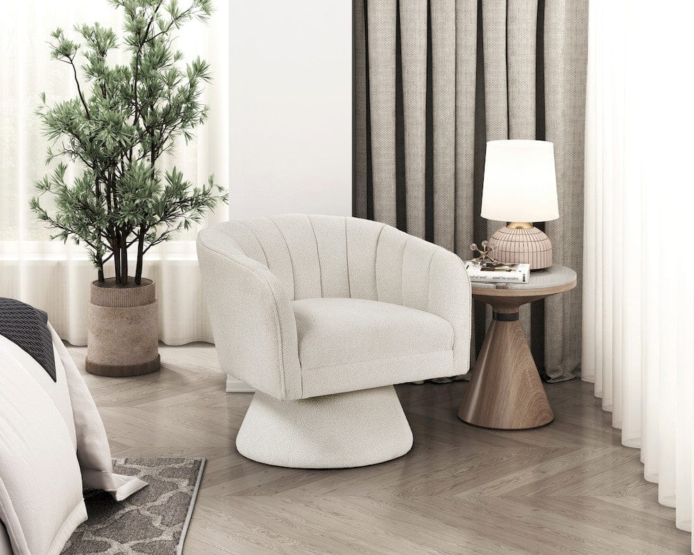 Homelegance  - Eve Swivel Chair in Beige - 1027BE-1  view 8