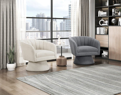 Homelegance  - Eve Swivel Chair in Beige - 1027BE-1  view 9