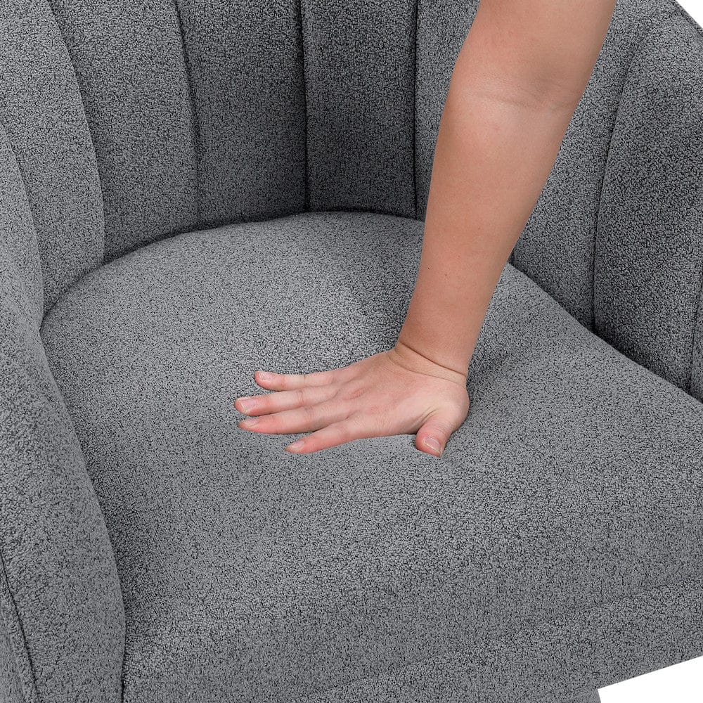 Homelegance  - Eve Swivel Chair in Dark gray - 1027PT-1  view 3