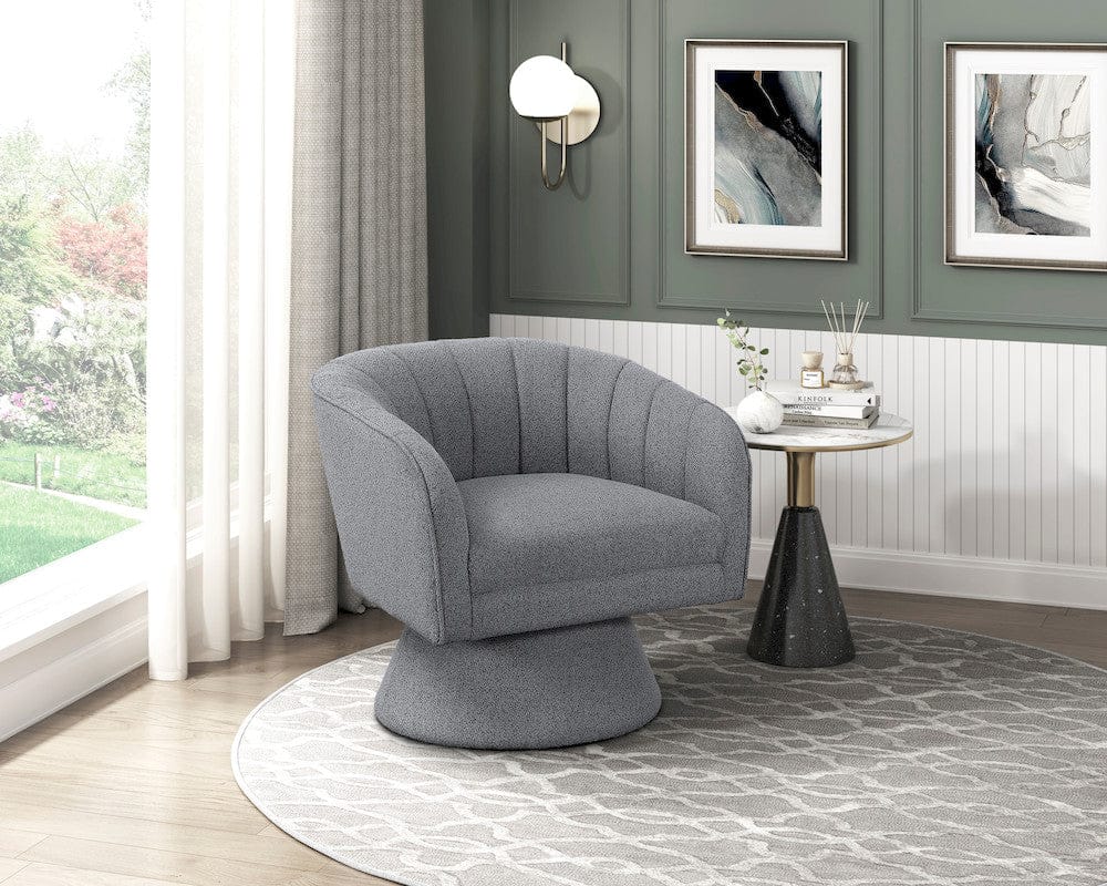 Homelegance  - Eve Swivel Chair in Dark gray - 1027PT-1  view 4