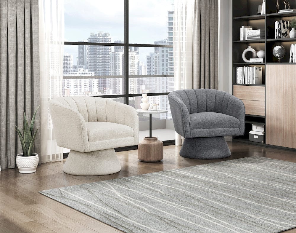 Homelegance  - Eve Swivel Chair in Dark gray - 1027PT-1  view 5