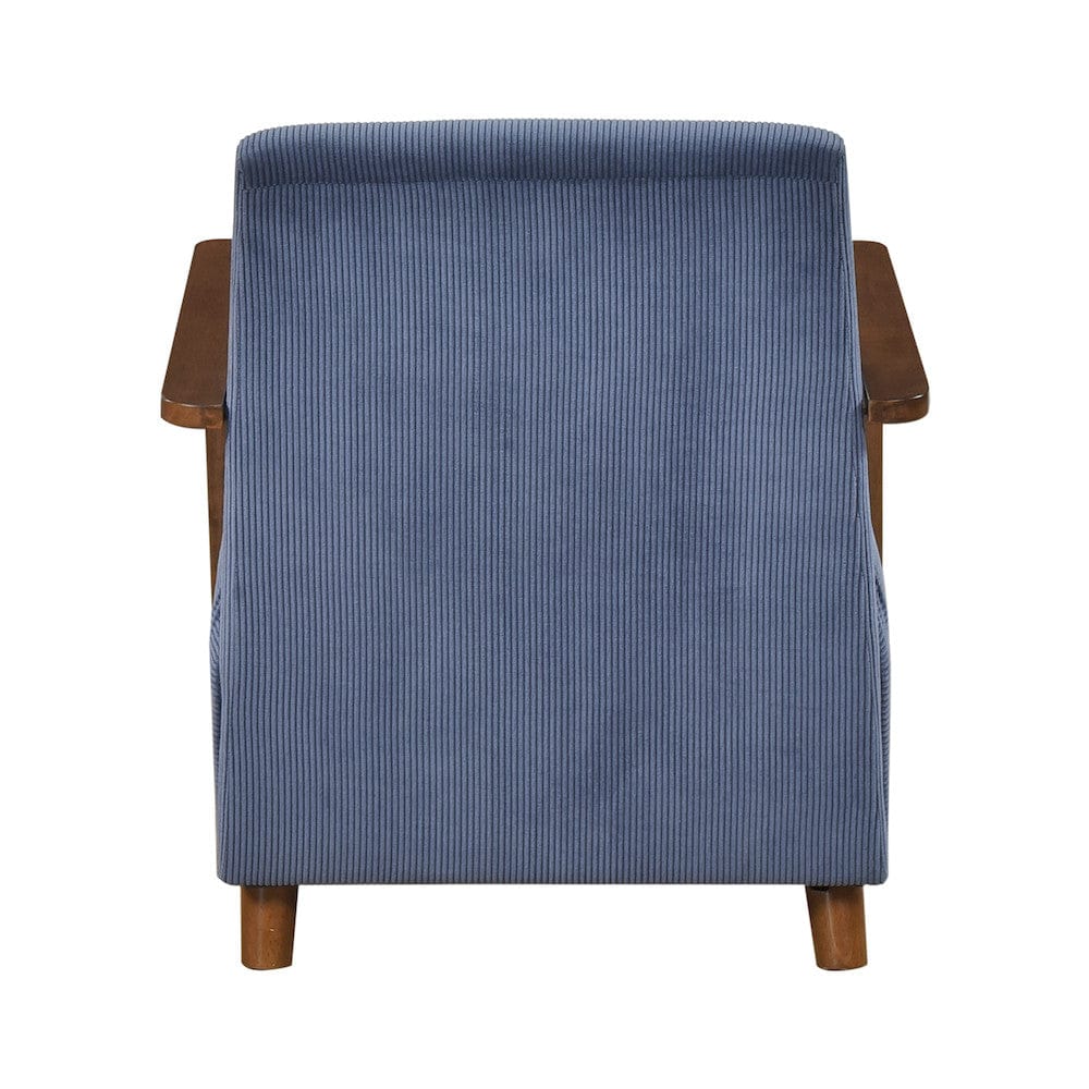 Homelegance  - Ezra Accent Chair in Blue - 1059BUE-1  view 2