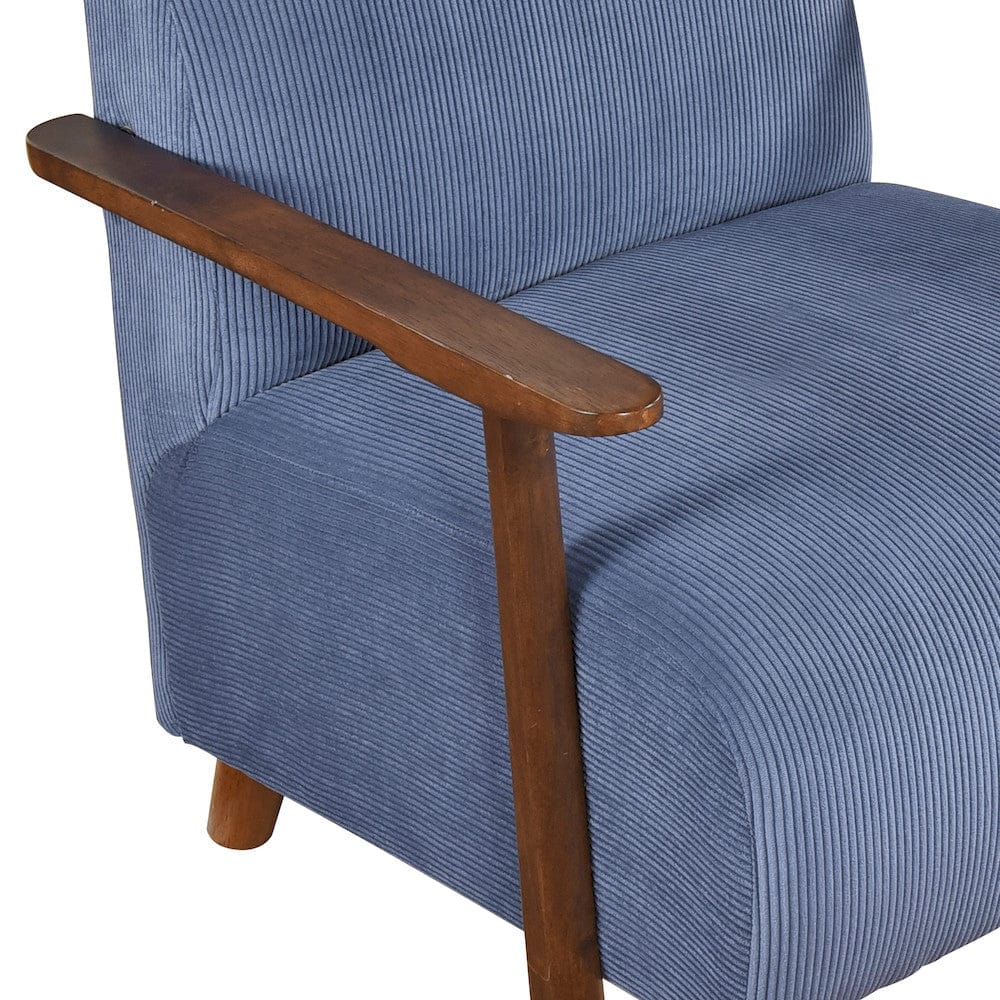 Homelegance  - Ezra Accent Chair in Blue - 1059BUE-1  view 3