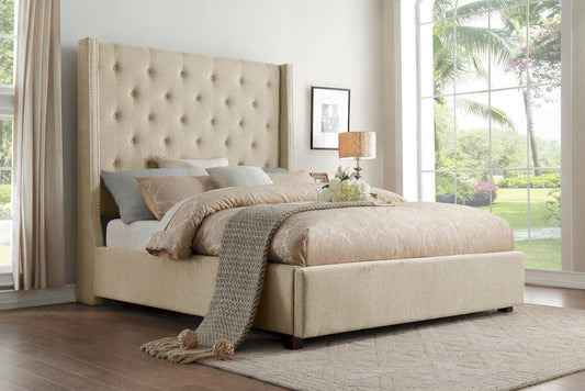 Homelegance  - Fairborn Eastern King Platform Bed in Beige - 5877KBE-1EKx  view 2