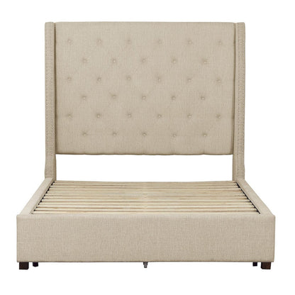 Homelegance  - Fairborn Eastern King Platform Bed in Beige - 5877KBE-1EKx  view 5