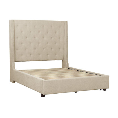 Homelegance  - Fairborn Eastern King Platform Bed in Beige - 5877KBE-1EKx  view 6