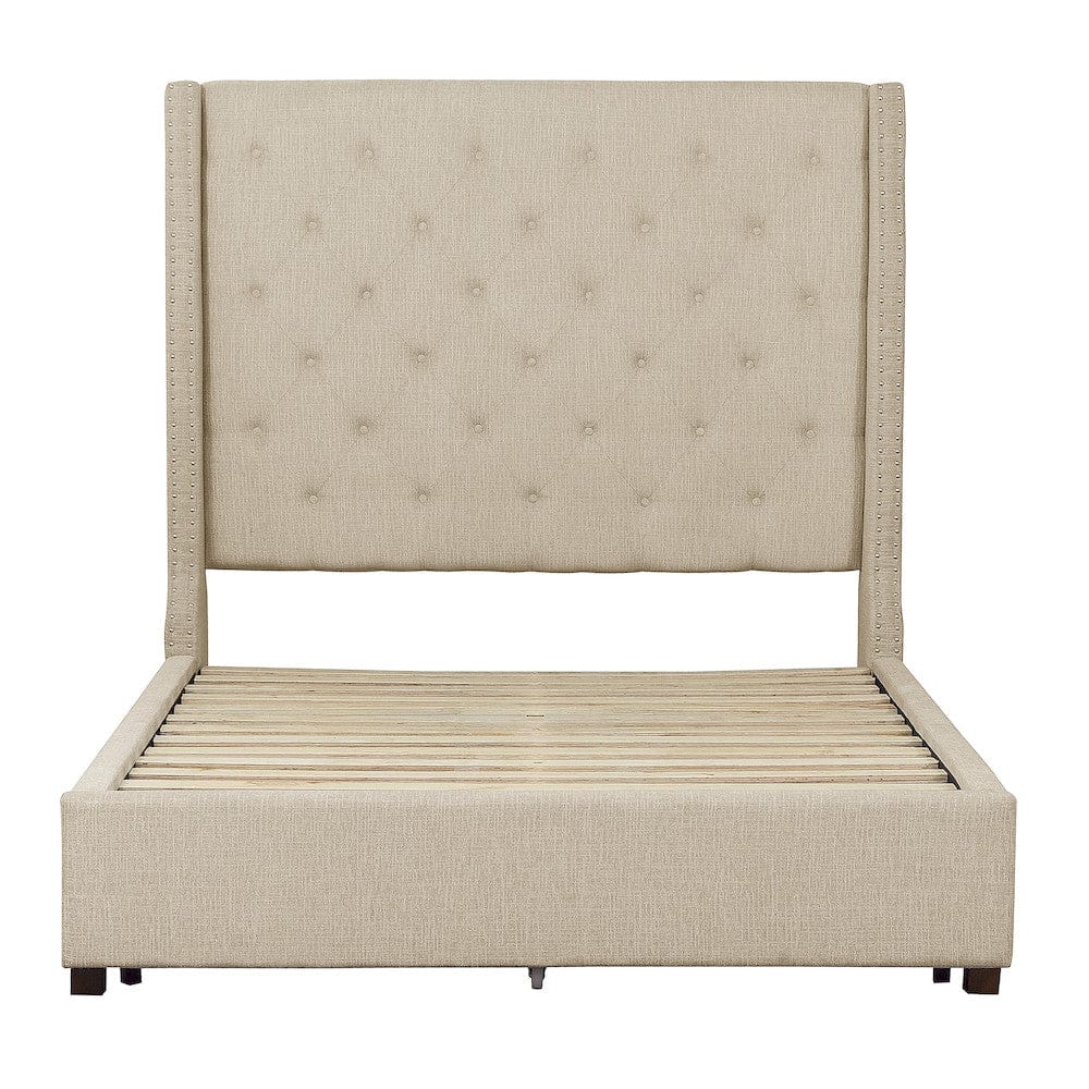 Homelegance  - Fairborn Full Platform Bed in Beige - 5877FBE-1x  view 6