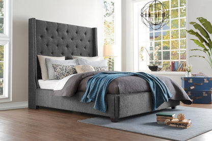 Homelegance  - Fairborn Queen Platform Bed in Gray - 5877GY-1x  view 8