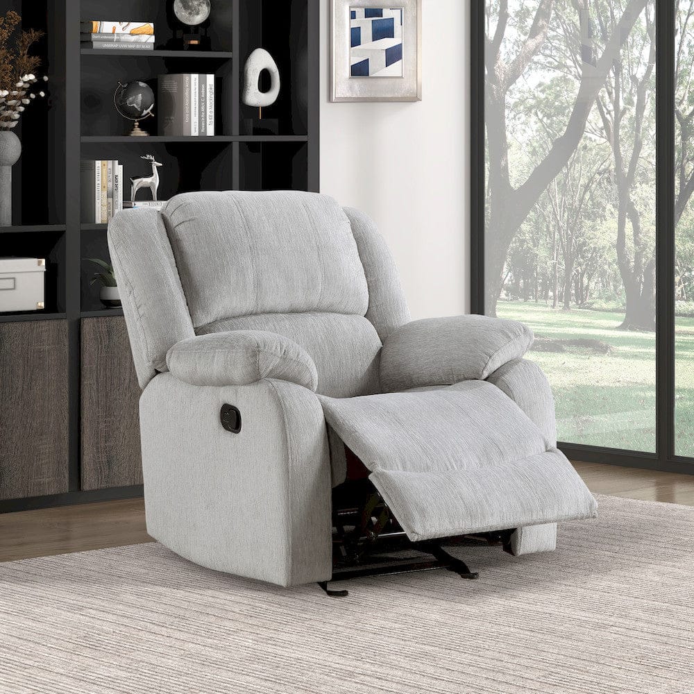 Homelegance  - Fairview Glider Reclining Chair in Gray - 8526CN-1GD  view 6