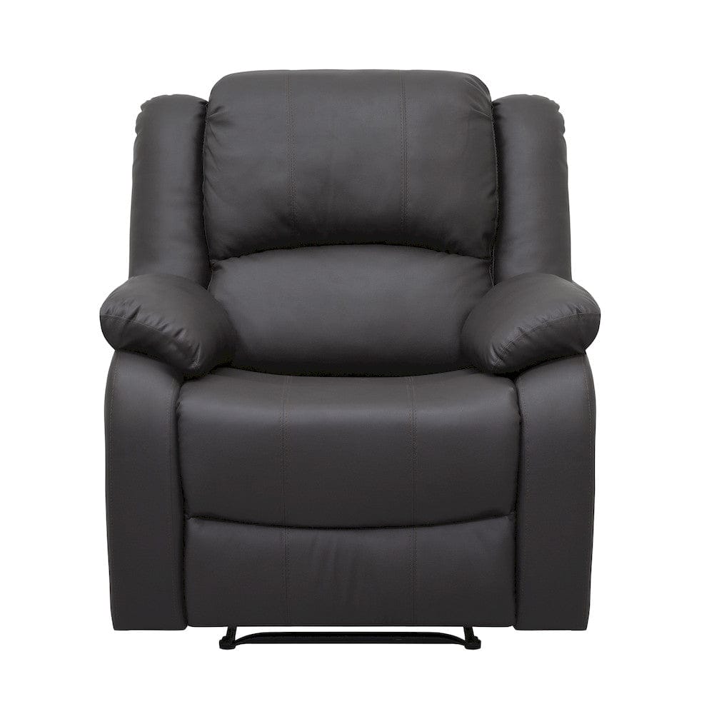 Homelegance  - Fairview Reclining Chair in Dark brown - 8526DBPU-1  view 1