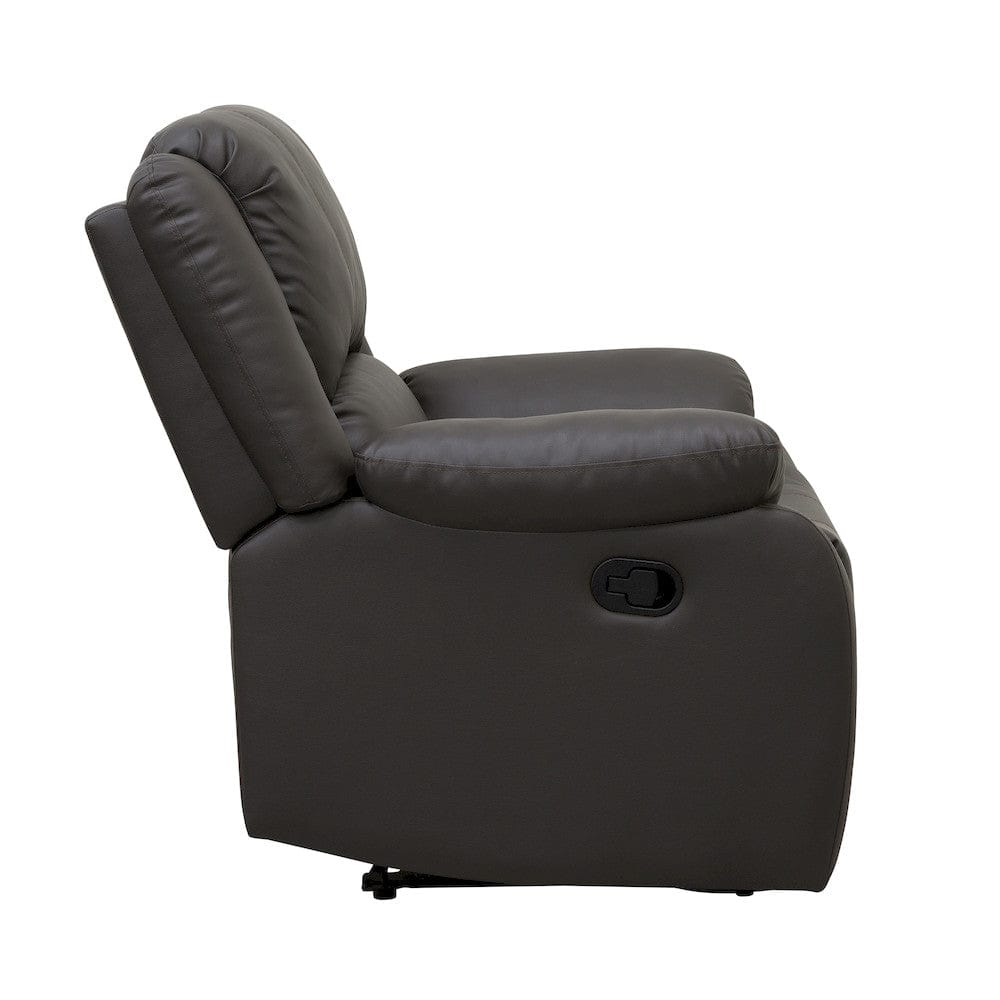 Homelegance  - Fairview Reclining Chair in Dark brown - 8526DBPU-1  view 3