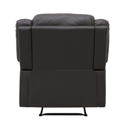 Homelegance  - Fairview Reclining Chair in Dark brown - 8526DBPU-1  view 4