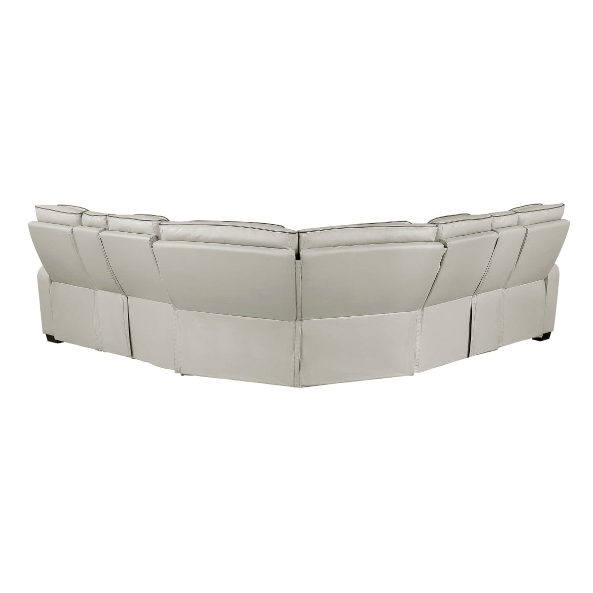 Homelegance  - Fairway 3-Piece Power Reclining Sectional W/ Consoles, Power Headrests, Storage Arms(Top and Side), Cup holders, Charging Ports, Wireless speakers and LED lighting in Taupe - 9516TPESx32LCN2RCNPWH view 2
