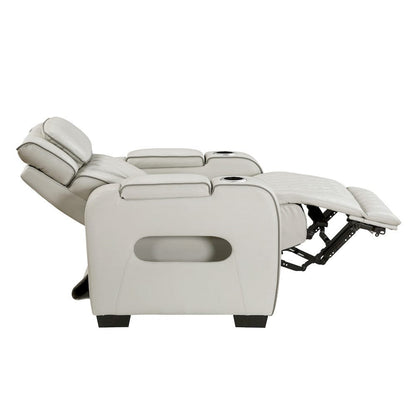 Homelegance  - Fairway Power Reclining Chair W/ Power Headrest, Cup holders and Storage Arms(Top and Side), Charging Ports and LED lighting in Taupe - 9516TPE-1PWH  view 10