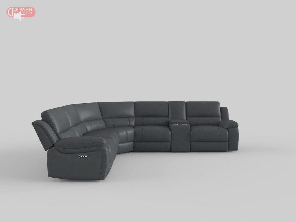 Homelegance  - Falun 6-Piece Modular Power Reclining Sectional in Gray - 8260GYx6PW  view 7