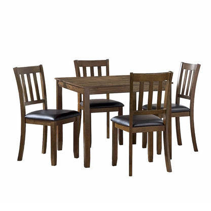 Homelegance  - Faust 5-Piece Pack Dinette Set in Dark brown - 5839CH-5P  view 1