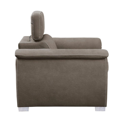 Homelegance  - Ferriday Chair W/ Pull-out Ottoman in Taupe - 8228TP-1  view 3