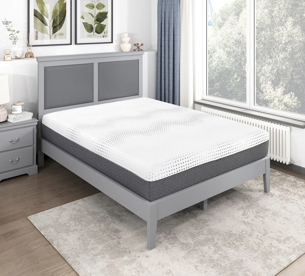 Homelegance  - Findlay 12" Eastern King Green Tea Gel-Infused Memory Foam Hybrid Mattress in White - MT-UNH12EK  view 6