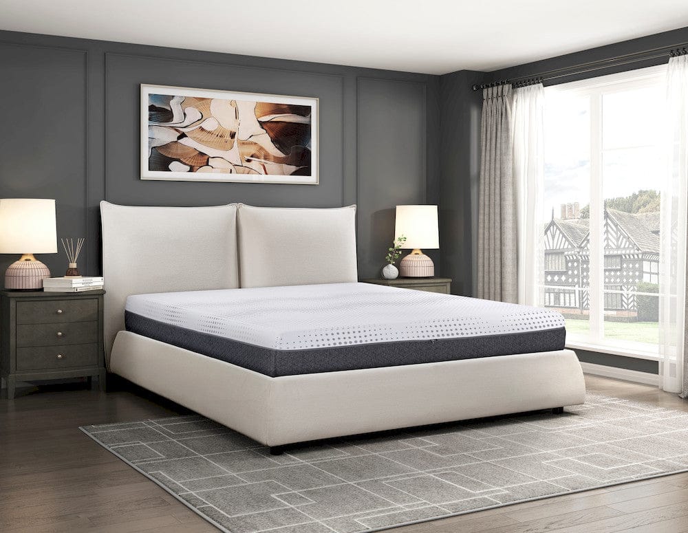 Homelegance  - Findlay 12" Eastern King Green Tea Gel-Infused Memory Foam Hybrid Mattress in White - MT-UNH12EK  view 7