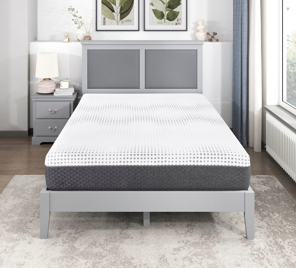 Homelegance  - Findlay 12" Queen Green Tea Gel-Infused Memory Foam Hybrid Mattress in White - MT-UNH12Q  view 9