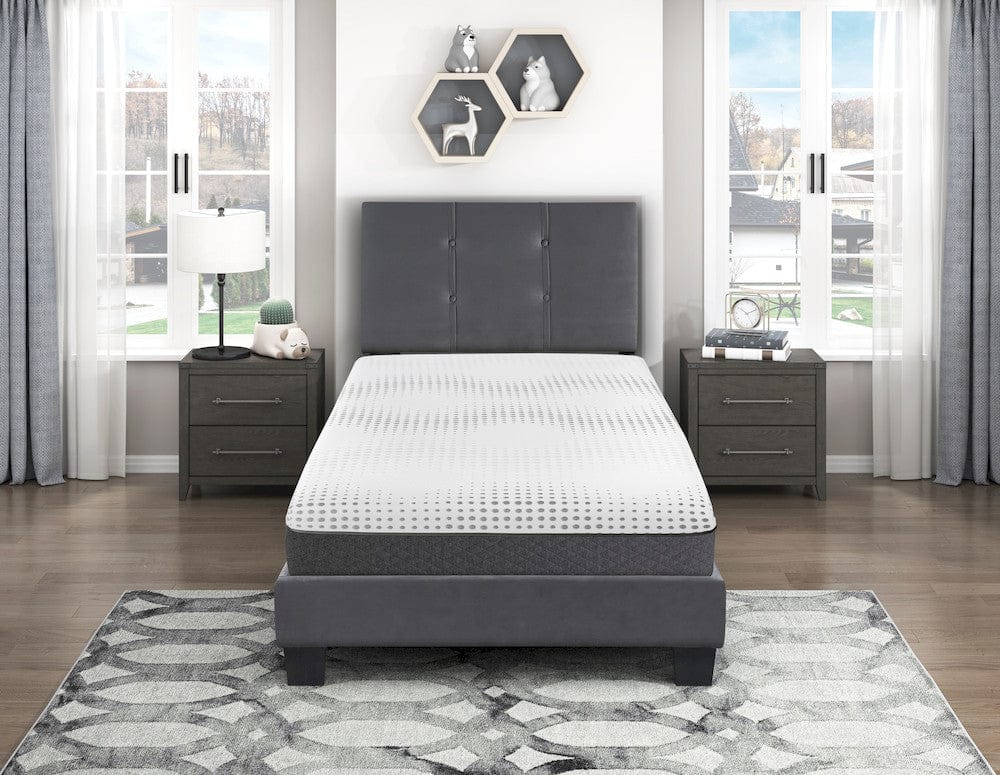 Homelegance  - Findlay 12" Twin Green Tea Gel-Infused Memory Foam Hybrid Mattress in White - MT-UNH12T  view 8