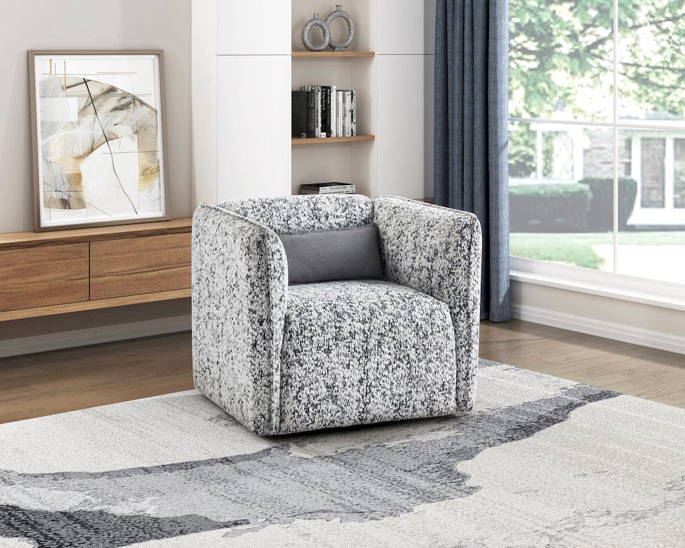 Homelegance  - Finnegan Swivel Chair in Gray - 1235GY-1  view 8