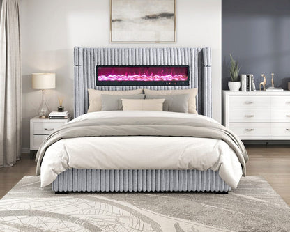 Homelegance  - Fitzroy Eastern King Bed in Gray - 2411K-EK  view 7
