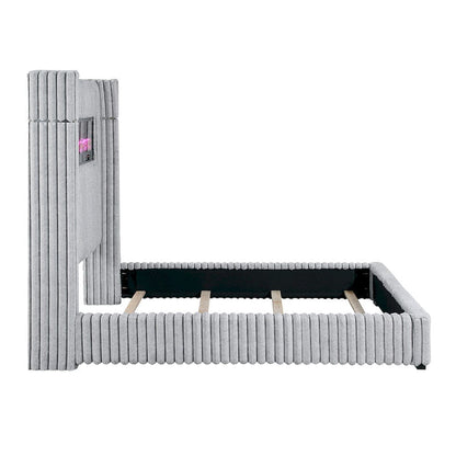 Homelegance  - Fitzroy Eastern King Bed in Gray - 2411K-EK  view 10