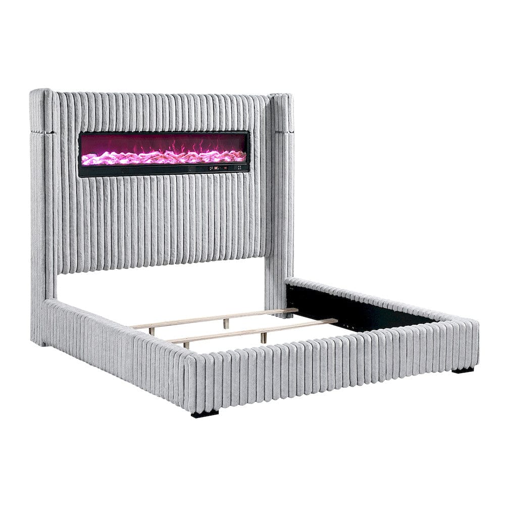 Homelegance  - Fitzroy Queen Bed in Gray - 2411-1  view 8