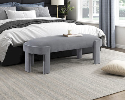 Homelegance  - Flux Bench in Gray - 4659GY  view 3