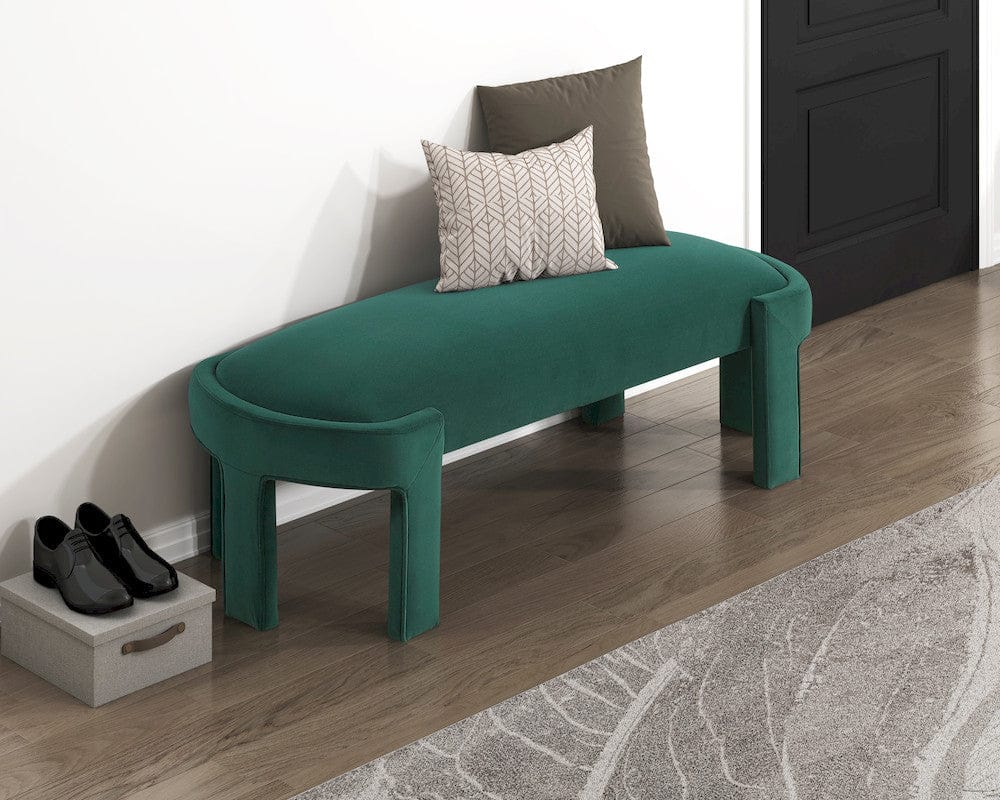 Homelegance  - Flux Bench in Green - 4659GN  view 4
