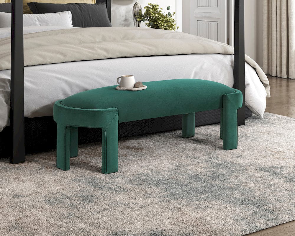 Homelegance  - Flux Bench in Green - 4659GN  view 5